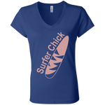 Surfer Chick - Jersey V-Neck T-Shirt
