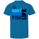 "Boat Beach Fish Life" Youth Jersey T-Shirt