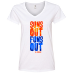 Suns Out Funs Out - V-Neck T-Shirt