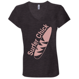 Surfer Chick - Jersey V-Neck T-Shirt