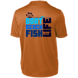 Short Sleeve "Boat Beach Fish Life" Youth Moisture-Wicking T-Shirt