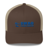 SWAG - Carmel, CA - Trucker Cap (aqua stitch)